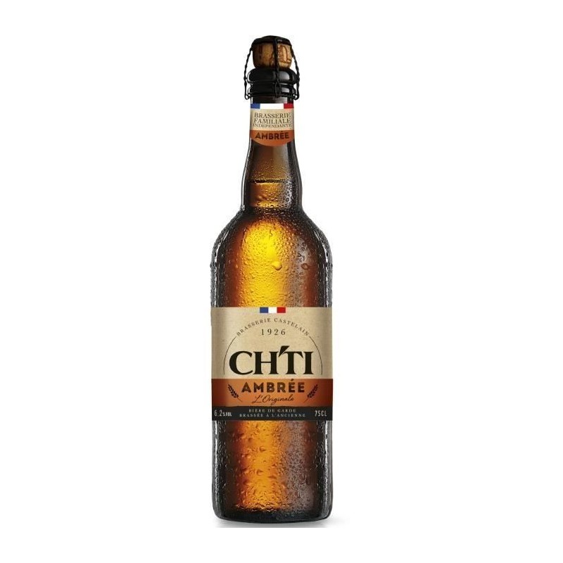 Biere ambrée originale - Chti - 6.20% Vol. - 75cl