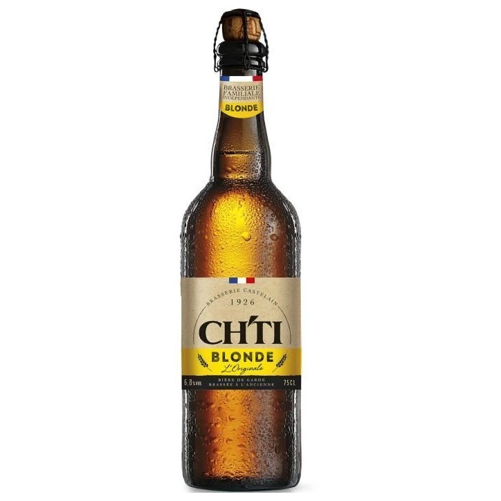 Biere blonde originale - Chti - 6.80% Vol. - 75cl