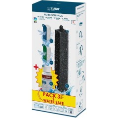 Pack entretien aquarium - CIANO - Taille L - 3 cartouches - Conditionn