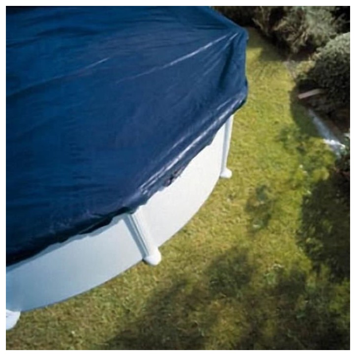 GRE - Bâche d'hivernage pour piscine tubulaire hors-sol ovale 610 x 375 cm - 120g/m² - Noir GRE - Bâche d'hivernage pour piscine tubulaire hors-sol ovale 610 x 375 cm - 120g/m² - Noir