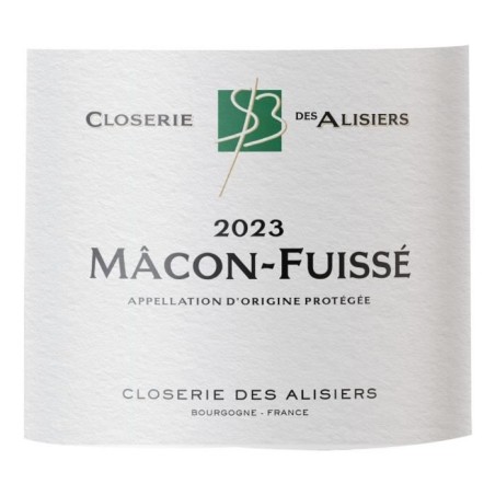 Closerie des Alisiers 2023 Mâcon-Fuissé - Vin blanc de Bourgogne