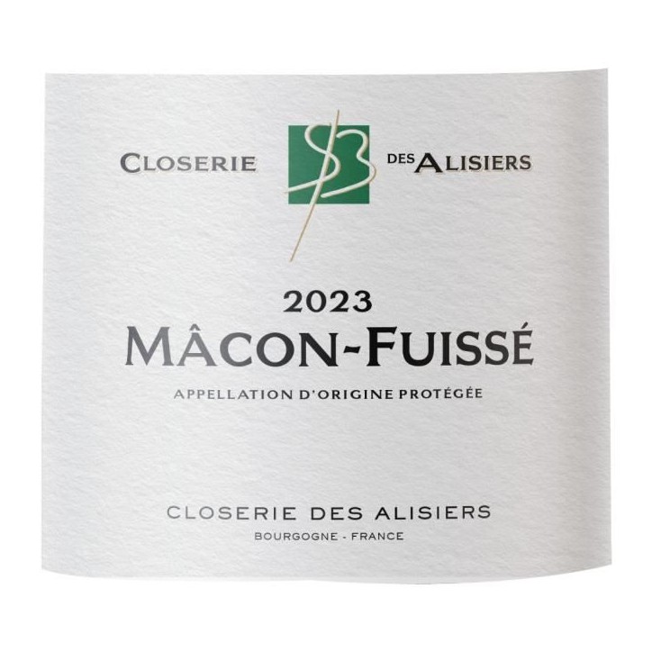 Closerie des Alisiers 2023 Mâcon-Fuissé - Vin blanc de Bourgogne
