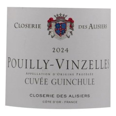 Closerie des Alisiers Cuvée Guinchule 2024 Pouilly-Vinzelles - Vin blanc de Bourgogne