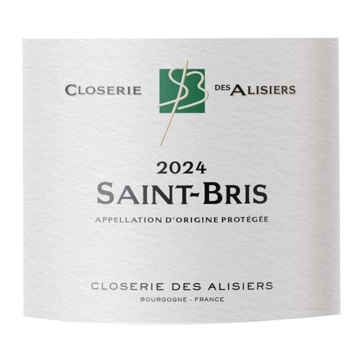 Closerie des Alisiers 2024 Saint-Bris - Vin blanc de Bourgogne