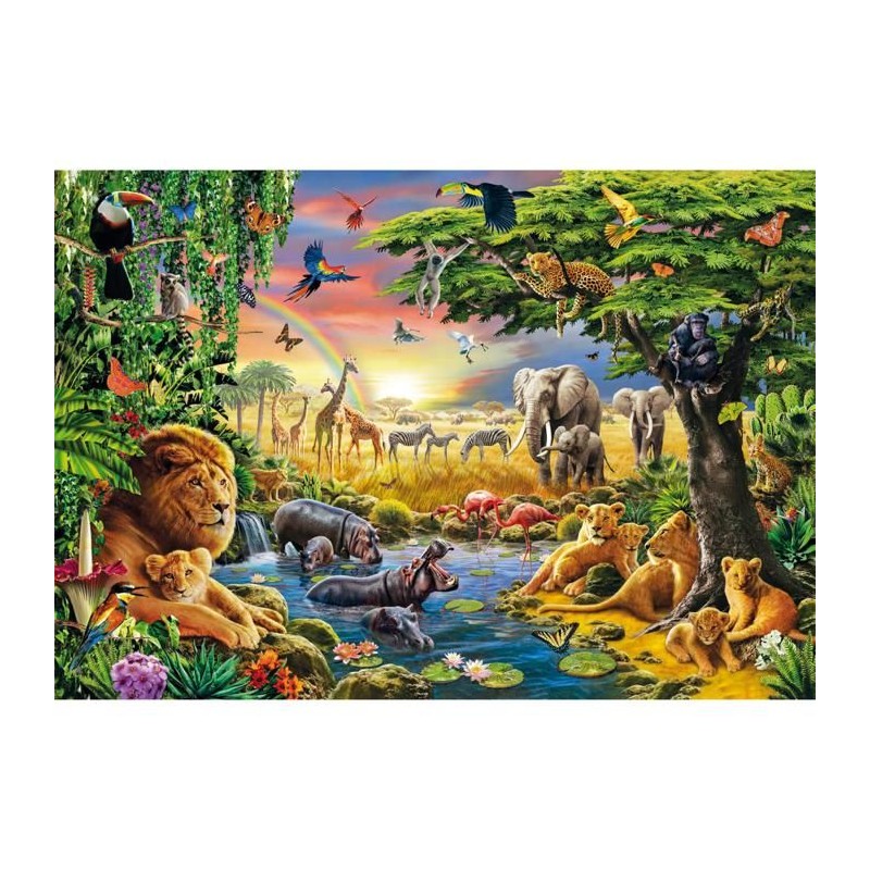 Puzzle 2000 pieces - The African Gathering