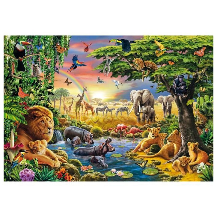 Puzzle 2000 pieces - The African Gathering
