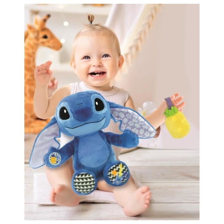 Peluche Musicale - CLEMENTONI - Stitch - Ultra Douce - Berceuses - 12 Mois+ Peluche Musicale - CLEMENTONI - Stitch - Ultra Douce - Berceuses - 12 Mois+