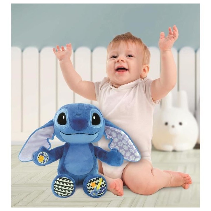 Peluche Musicale - CLEMENTONI - Stitch - Ultra Douce - Berceuses - 12 Mois+ Peluche Musicale - CLEMENTONI - Stitch - Ultra Douce - Berceuses - 12 Mois+