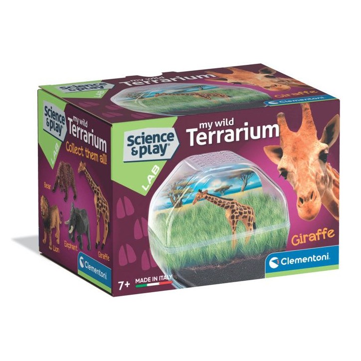 Mini Terrarium - Clementoni - Girafe - Jeu de sciences et d'expériences - Des 7 ans - Fabriqué en Italie