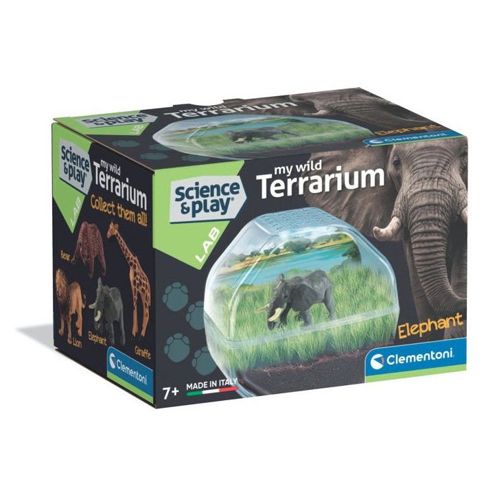 Mini Terrarium - Clementoni - Éléphant - Jeu de sciences et d'expériences - Des 7 ans - Fabriqué en Italie Mini Terrarium - Clementoni - Éléphant - Jeu de sciences et d'expériences - Des 7 ans - Fabriqué en Italie