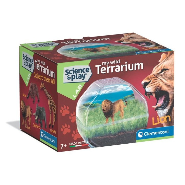 Mini Terrarium - Clementoni - Lion - Jeu de sciences et d'expériences - Des 7 ans - Fabriqué en Italie Mini Terrarium - Clementoni - Lion - Jeu de sciences et d'expériences - Des 7 ans - Fabriqué en Italie