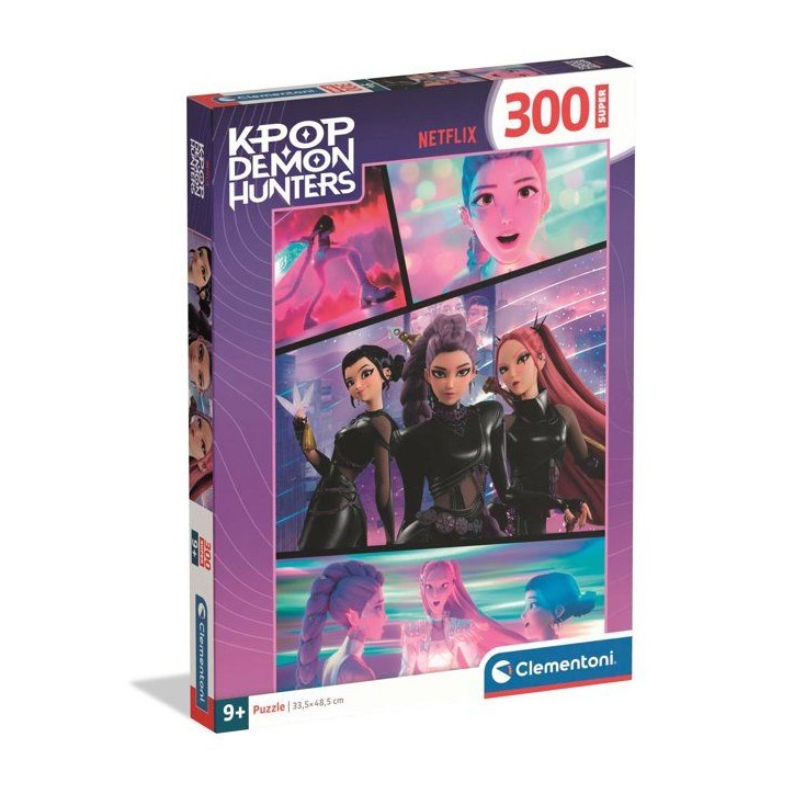 Clementoni - K-Pop Demon Hunters - Puzzle 300 Pieces - Puzzle enfant - Des 7 ans - Rumi, Mira et Zoey - Netflix Clementoni - K-Pop Demon Hunters - Puzzle 300 Pieces - Puzzle enfant - Des 7 ans - Rumi, Mira et Zoey - Netflix