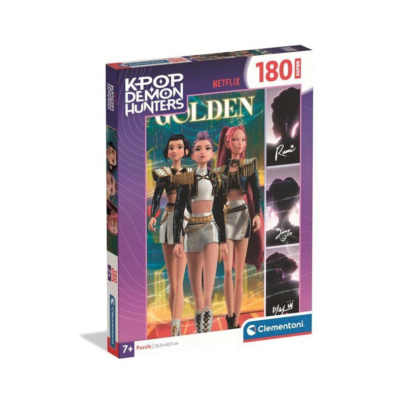 Clementoni - K-Pop Demon Hunters - Puzzles 180 Pieces - Puzzle enfant