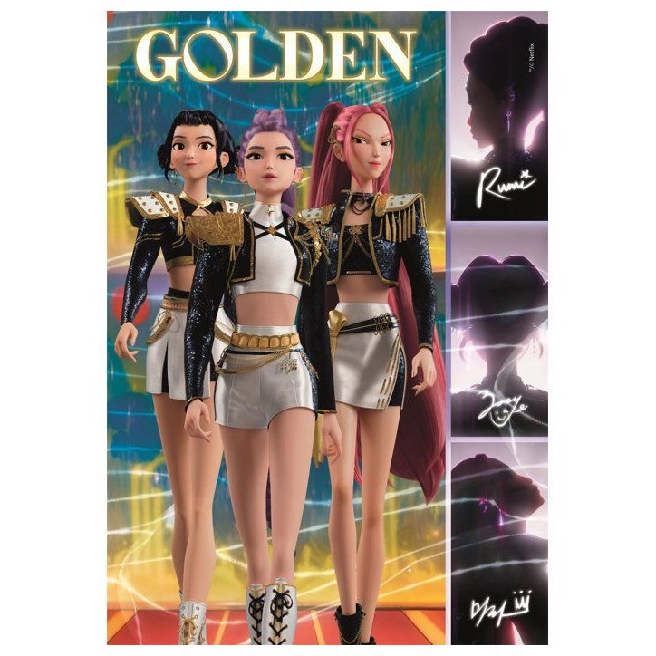 Clementoni - K-Pop Demon Hunters - Puzzles 180 Pieces - Puzzle enfant - Des 7 ans - Trio Golden - Netflix