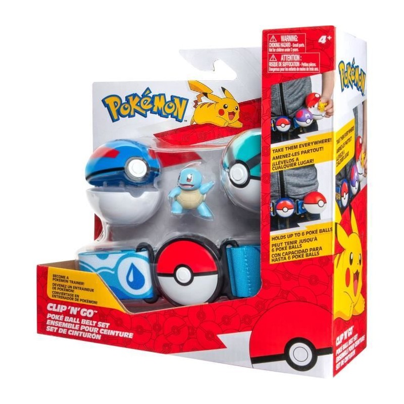 Ceinture - BANDAI - Pokémon Clip ‘N' Go - 1 ceinture, 2 Poké Balls Ceinture - BANDAI - Pokémon Clip ‘N' Go - 1 ceinture, 2 Poké Balls