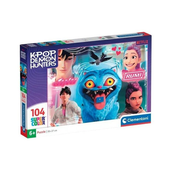 Clementoni - K-Pop Demon Hunters - Puzzles 104 Pieces - Puzzle enfant - Des 6 ans - Juni - Rumi - Netflix Clementoni - K-Pop Demon Hunters - Puzzles 104 Pieces - Puzzle enfant - Des 6 ans - Juni - Rumi - Netflix