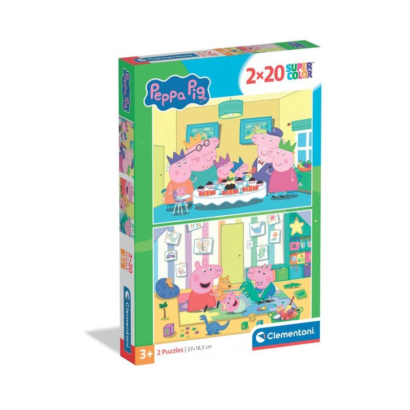 CLEMENTONI - 2x20 pieces - Peppa Pig