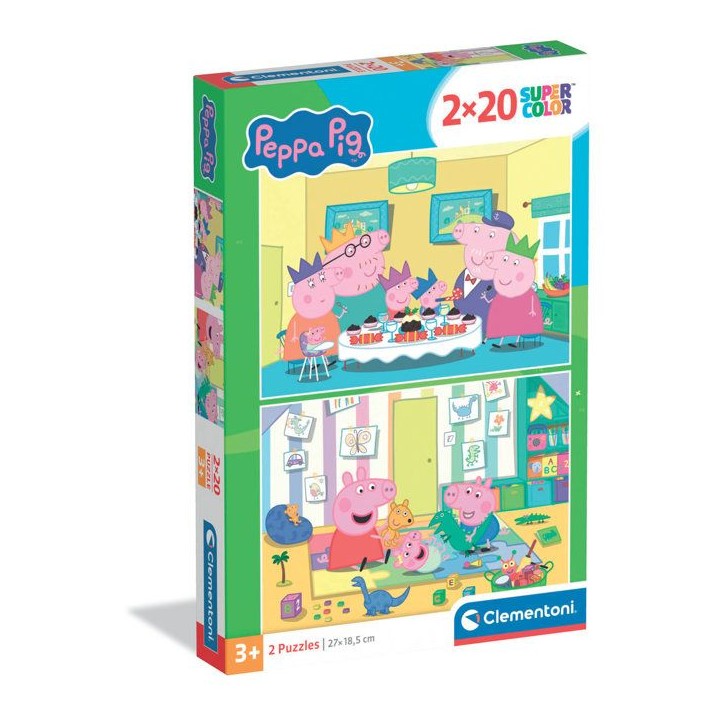 CLEMENTONI - 2x20 pieces - Peppa Pig