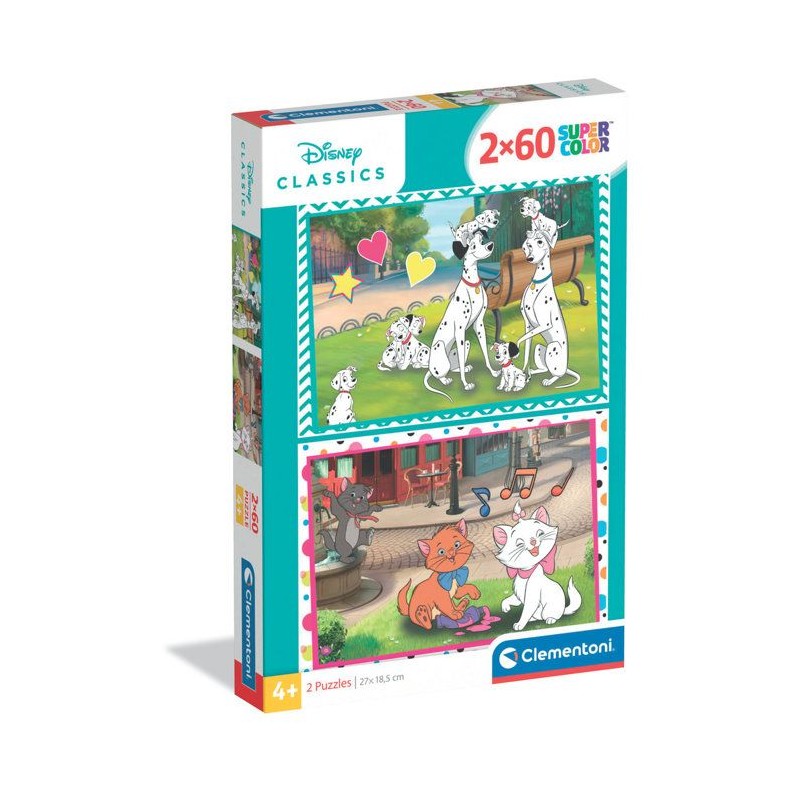 CLEMENTONI - 2x60 pieces - Disney Classic