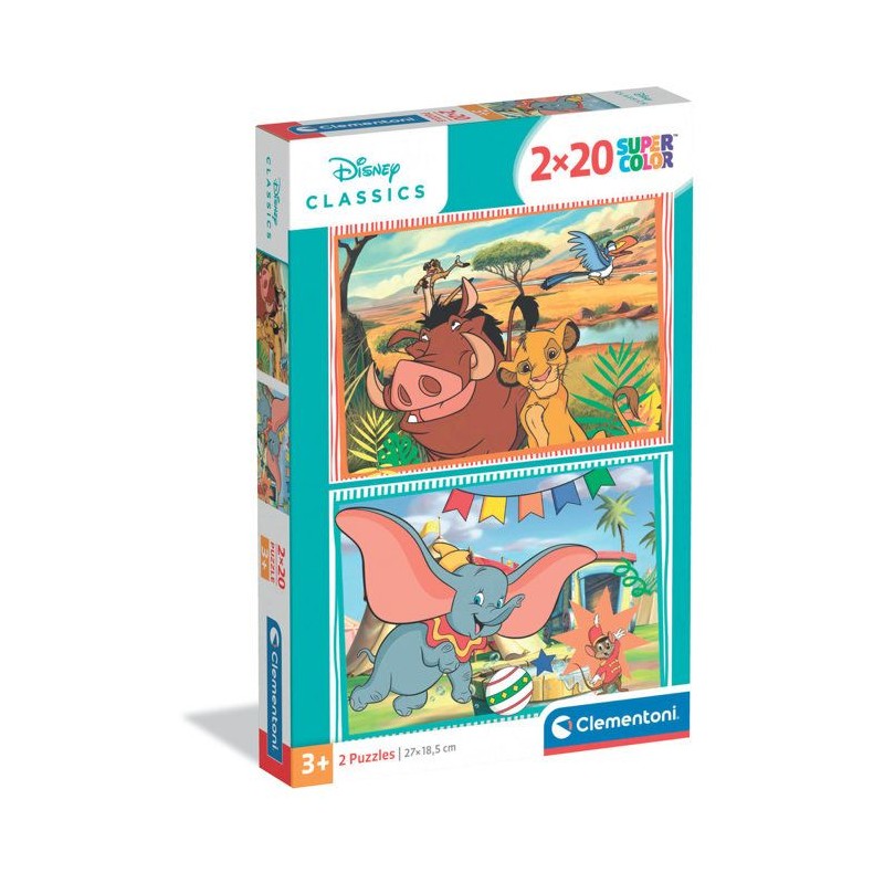 CLEMENTONI - 2x20 pieces - Disney Classic