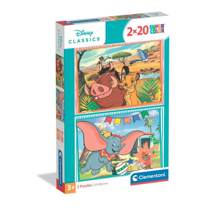 CLEMENTONI - 2x20 pieces - Disney Classic