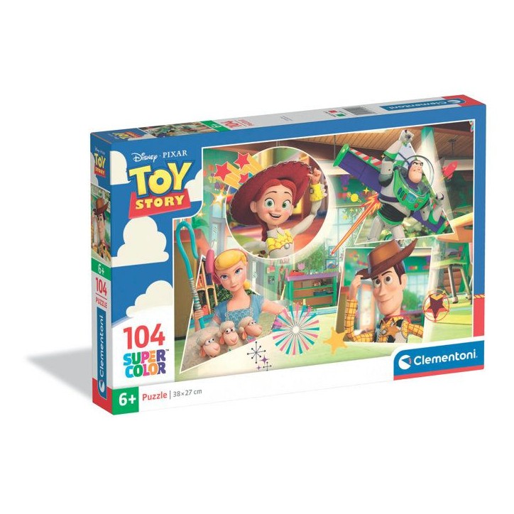 Puzzle 104 pieces - Clementoni - Toy Story - Puzzle Enfant - Des 6 ans - Pieces Super Color Puzzle 104 pieces - Clementoni - Toy Story - Puzzle Enfant - Des 6 ans - Pieces Super Color