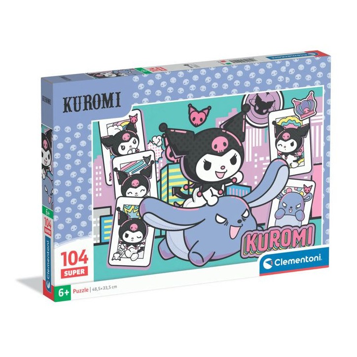 Puzzle 104 pieces - Clementoni - Kuromi - Puzzle Enfant - Des 6 ans - Pieces Super Puzzle 104 pieces - Clementoni - Kuromi - Puzzle Enfant - Des 6 ans - Pieces Super