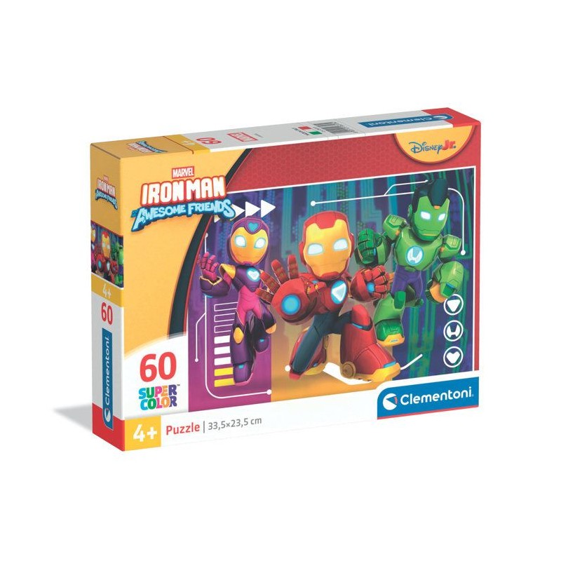 CLEMENTONI - 60 pieces - Marvel Iron Man