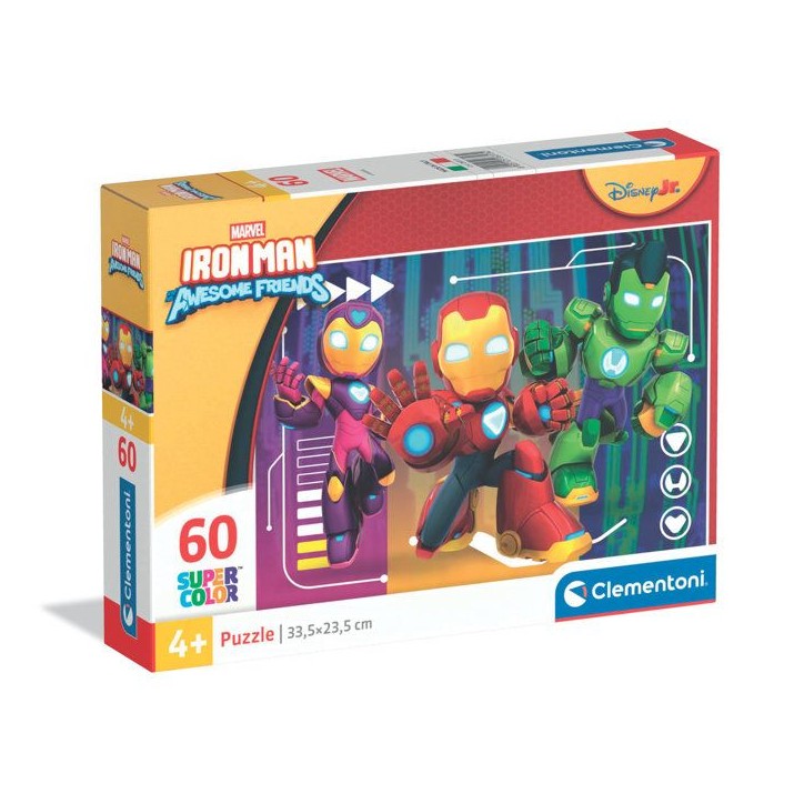 CLEMENTONI - 60 pieces - Marvel Iron Man