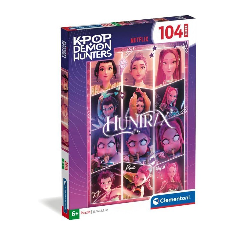 Clementoni - K-Pop Demon Hunters - Puzzles 104 Pieces Super - Puzzle e