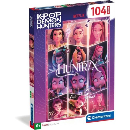 Clementoni - K-Pop Demon Hunters - Puzzles 104 Pieces Super - Puzzle e