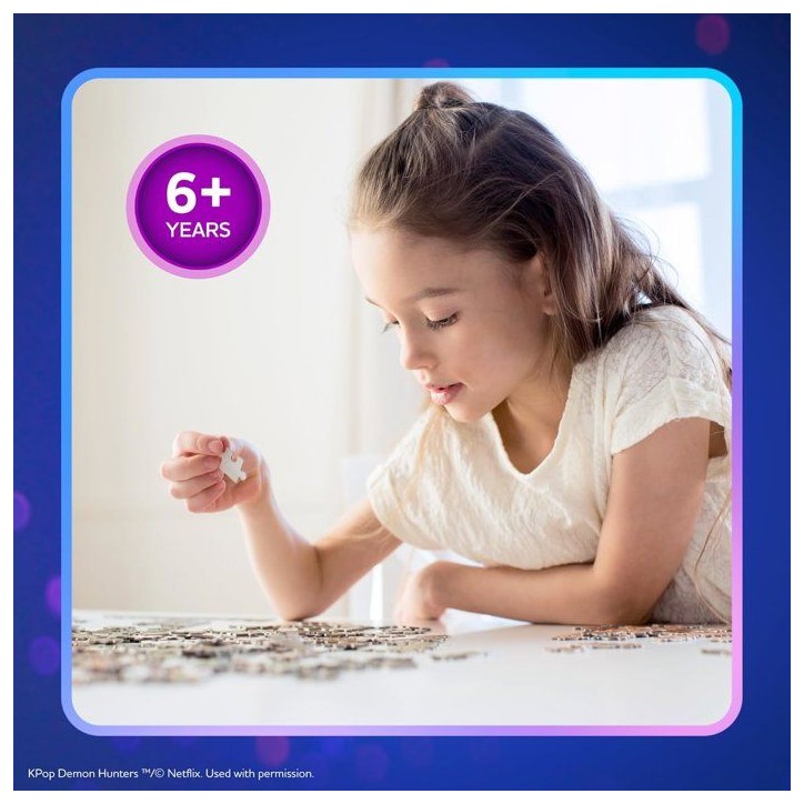 Clementoni - K-Pop Demon Hunters - Puzzles 104 Pieces Super - Puzzle enfant - Des 6 ans - Huntrix -Rumi, Mira et Zoey - Netflix