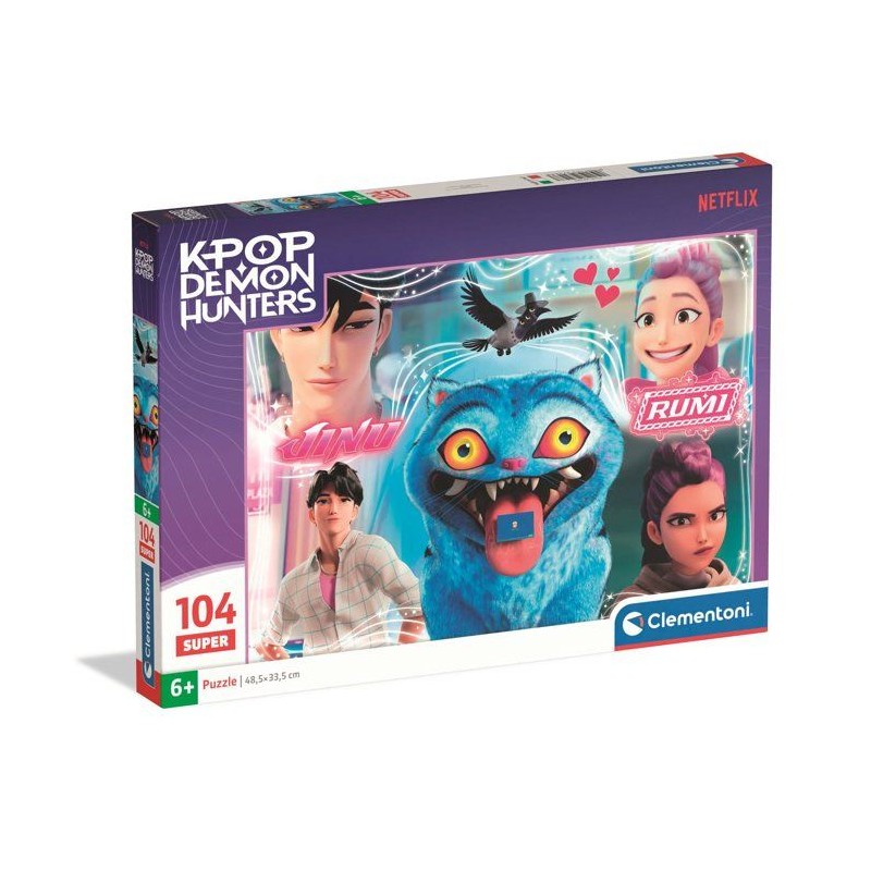 Clementoni - K-Pop Demon Hunters - Puzzles 104 Pieces Super - Puzzle e
