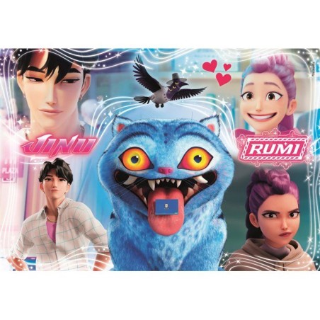 Clementoni - K-Pop Demon Hunters - Puzzles 104 Pieces Super - Puzzle enfant - Des 6 ans - Juni - Rumi - Netflix - 48.5 x 33.3