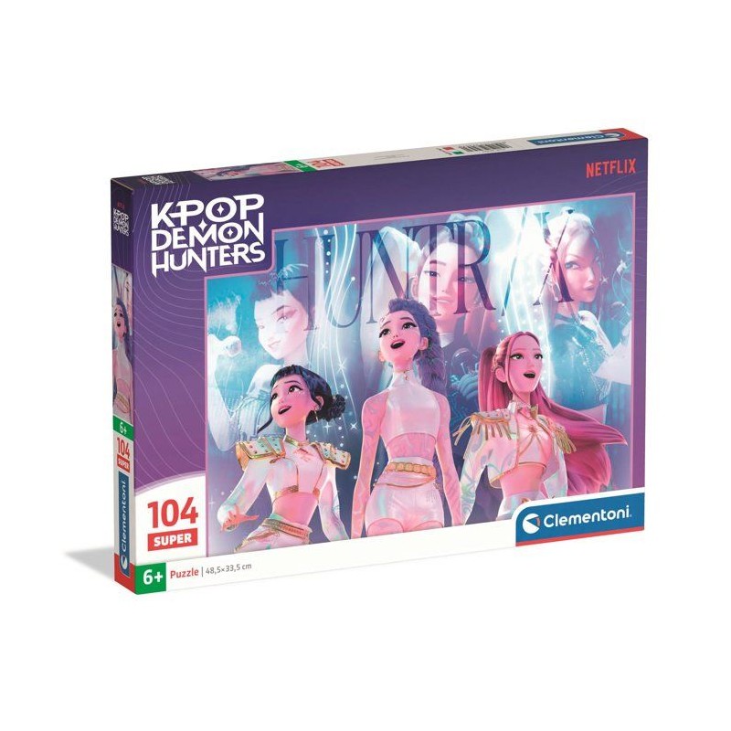 Clementoni - K-Pop Demon Hunters - Puzzles 104 Pieces Super - Puzzle e