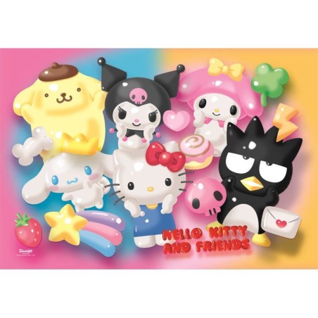 Puzzle 104 pieces - Clementoni - Hello Kitty et ses Amis - Puzzle Enfant - Des 6 ans - Pieces Super