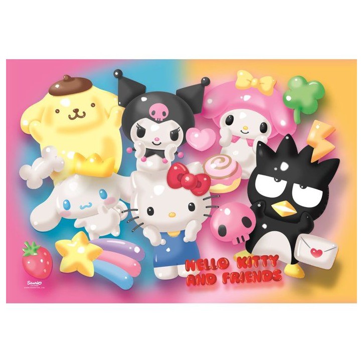 Puzzle 104 pieces - Clementoni - Hello Kitty et ses Amis - Puzzle Enfant - Des 6 ans - Pieces Super Puzzle 104 pieces - Clementoni - Hello Kitty et ses Amis - Puzzle Enfant - Des 6 ans - Pieces Super