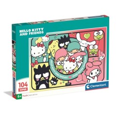 Puzzle 104 pieces - Clementoni - Hello Kitty et ses Amis - Puzzle Enfa