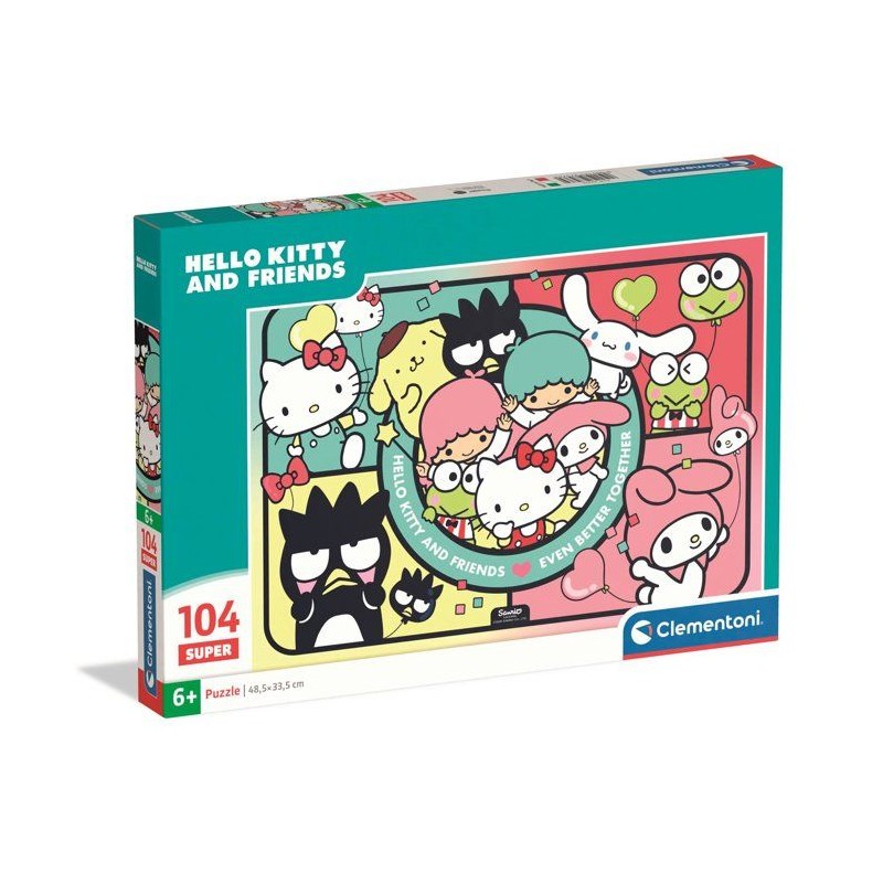 Puzzle 104 pieces - Clementoni - Hello Kitty et ses Amis - Puzzle Enfa