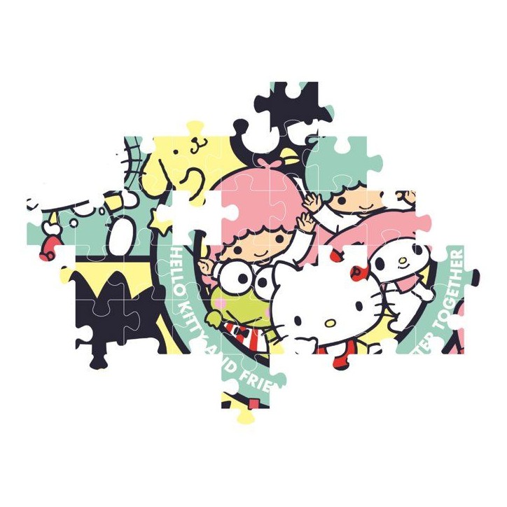 Puzzle 104 pieces - Clementoni - Hello Kitty et ses Amis - Puzzle Enfant - Des 6 ans - Pieces Super Puzzle 104 pieces - Clementoni - Hello Kitty et ses Amis - Puzzle Enfant - Des 6 ans - Pieces Super