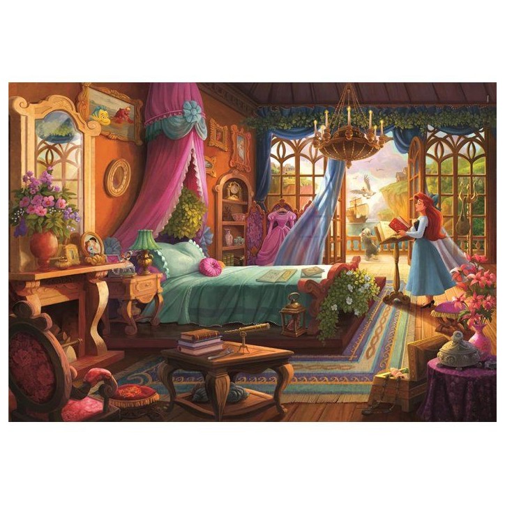 CLEMENTONI - Ever After - Puzzles 500 pieces - Disney Princesses - Ariel CLEMENTONI - Ever After - Puzzles 500 pieces - Disney Princesses - Ariel