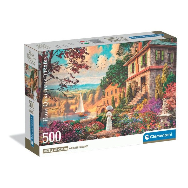 CLEMENTONI - Compact 500 pieces - Victorian Promenade CLEMENTONI - Compact 500 pieces - Victorian Promenade