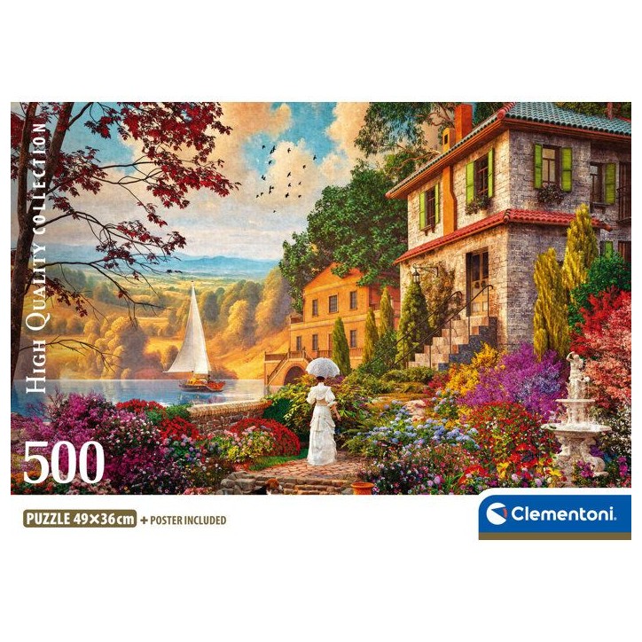 CLEMENTONI - Compact 500 pieces - Victorian Promenade CLEMENTONI - Compact 500 pieces - Victorian Promenade