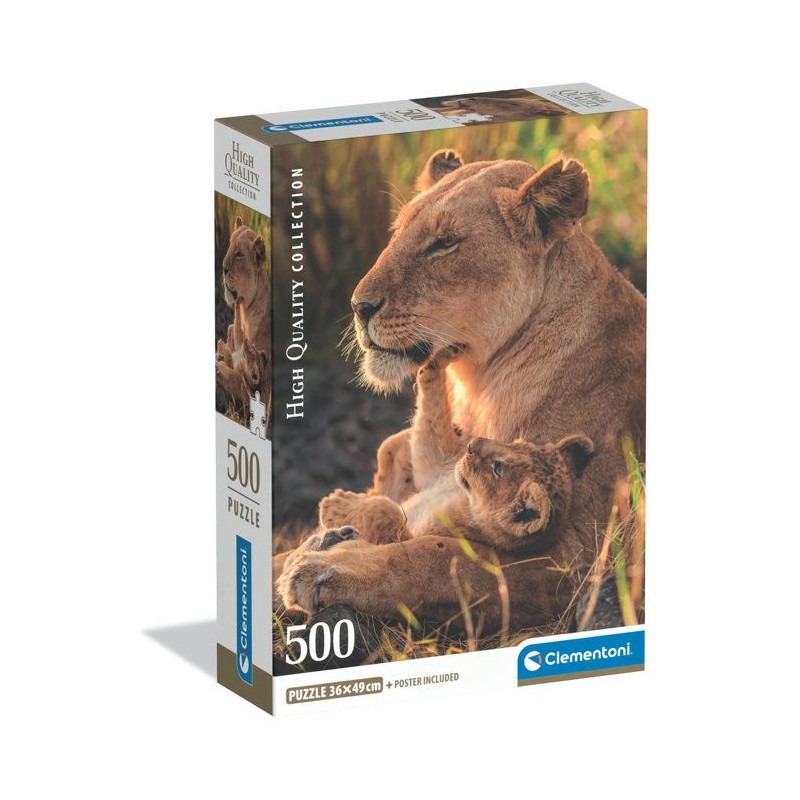 CLEMENTONI - Compact 500 pieces - Feline Love