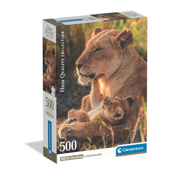 CLEMENTONI - Compact 500 pieces - Feline Love CLEMENTONI - Compact 500 pieces - Feline Love