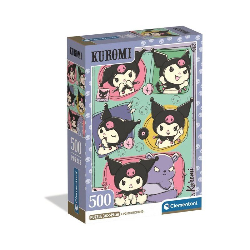 Puzzle 500 pieces - Clementoni - Kuromi - Puzzle Enfant - Des 8 ans