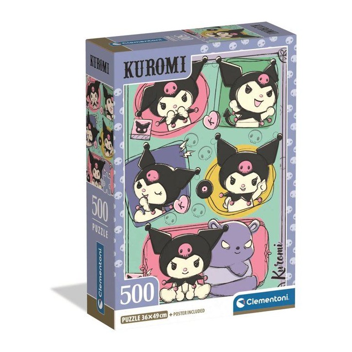 Puzzle 500 pieces - Clementoni - Kuromi - Puzzle Enfant - Des 8 ans Puzzle 500 pieces - Clementoni - Kuromi - Puzzle Enfant - Des 8 ans