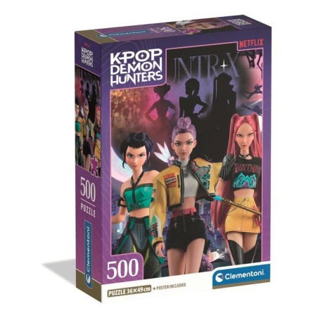 Clementoni - K-Pop Demon Hunters - Puzzle 500 Pieces - Puzzle enfant -