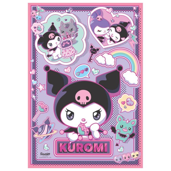 Puzzle 1000 pieces - Clementoni - Kuromi - Des 14 ans Puzzle 1000 pieces - Clementoni - Kuromi - Des 14 ans