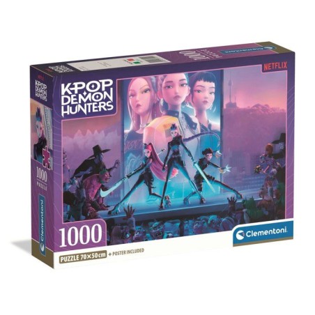 Clementoni - K-Pop Demon Hunters - Puzzle 1000 Pieces - Puzzle Adulte